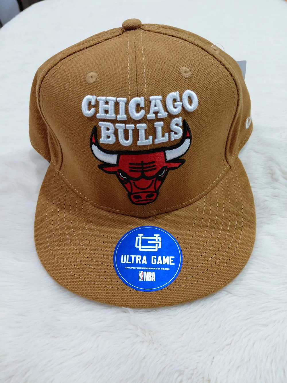 NWT Chicago Bulls Brown Baseball Cap - Ultra Game NBA